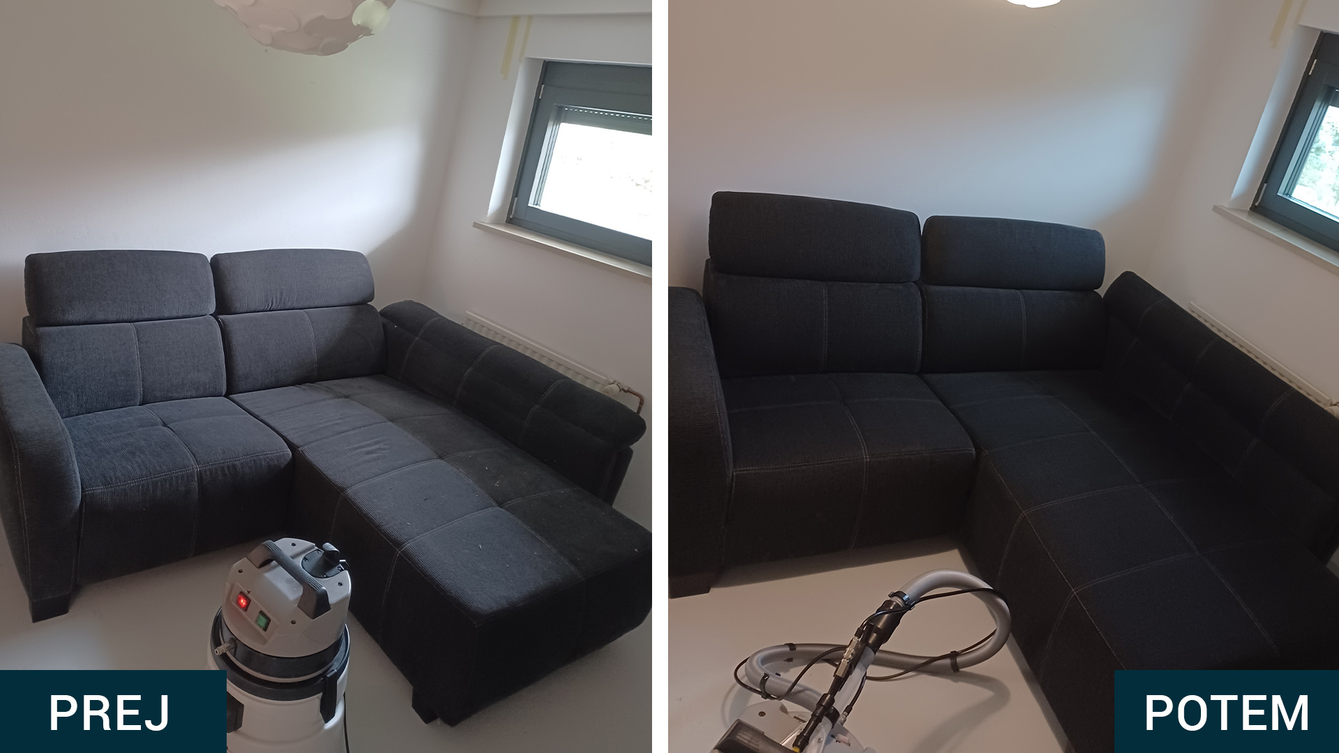 čiščenje sedežne